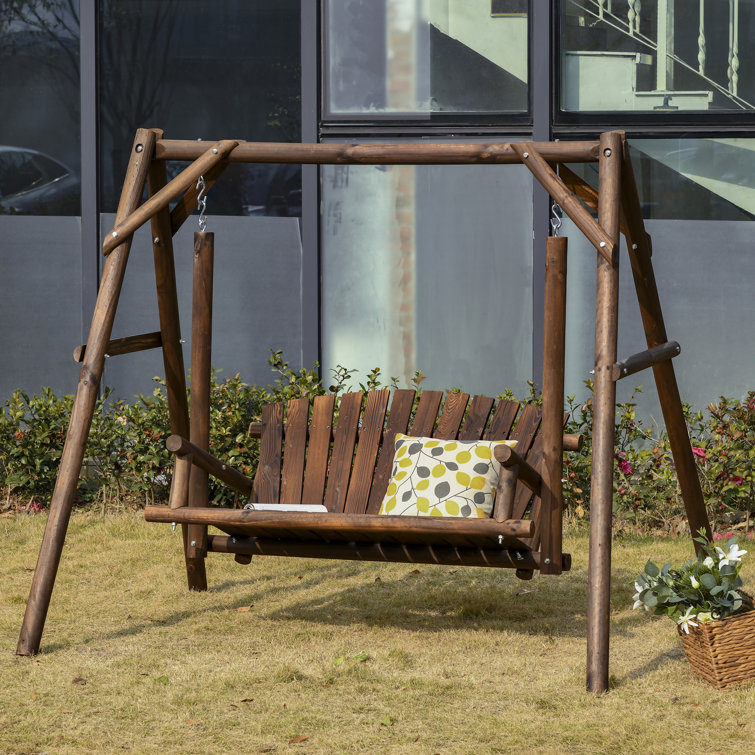 Wooden 2 seater online swing